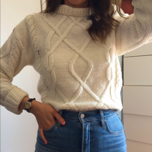 GAP chunky white / beige sweater - Picture 1 of 5